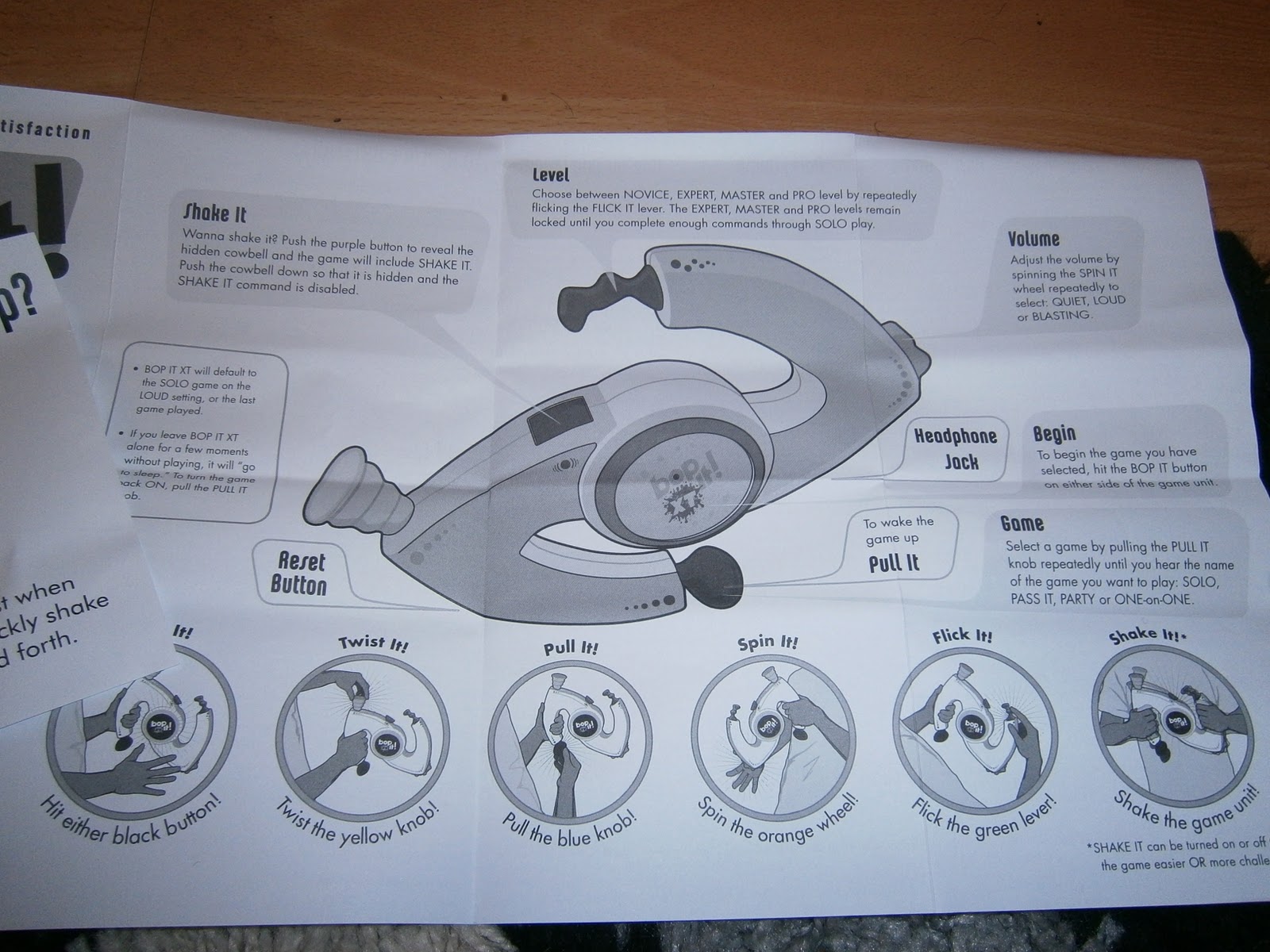 Bop It Extreme Instructions Pdf