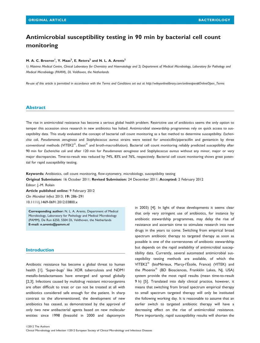 Clinical features antimicrobial susceptibility patterns