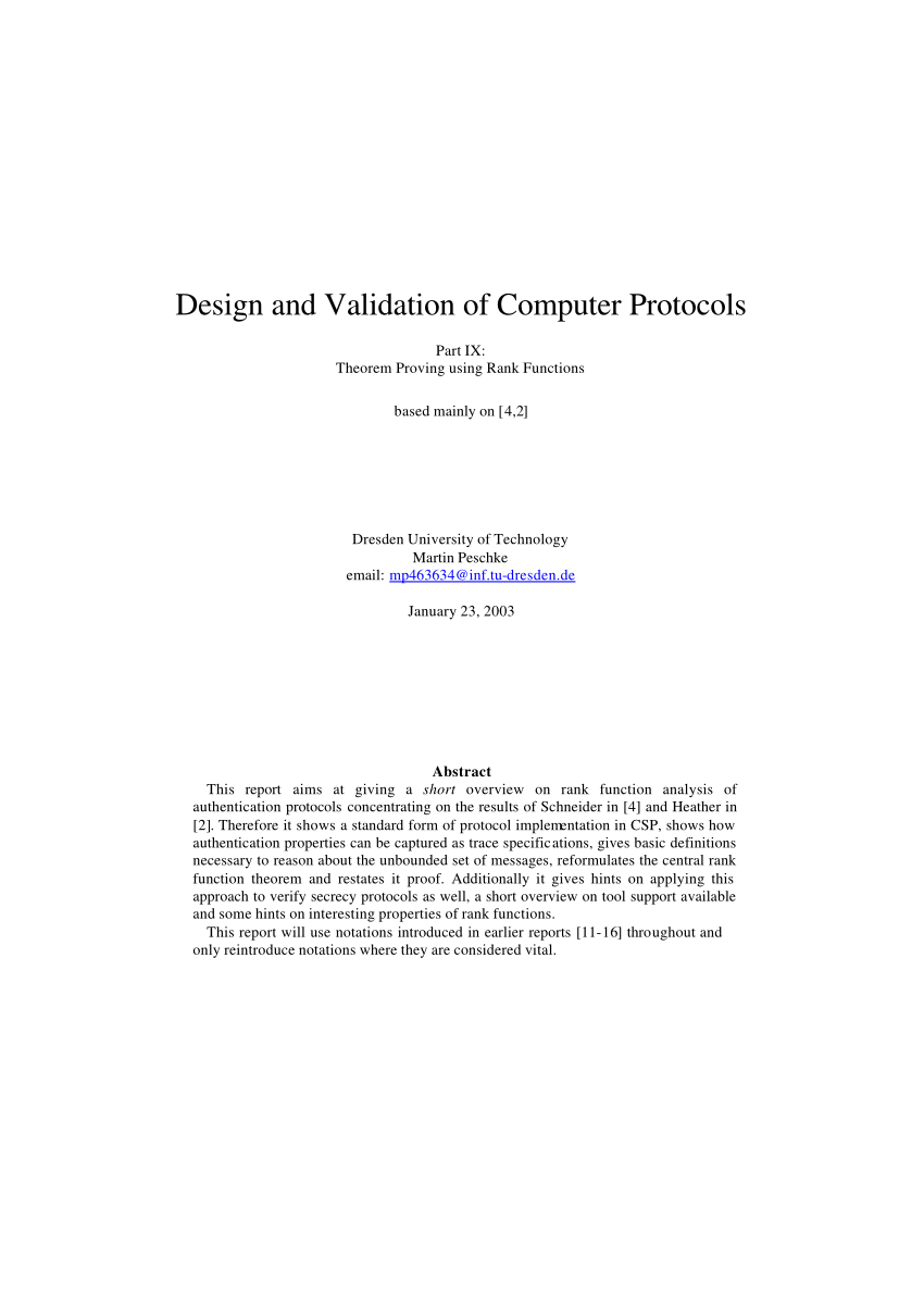 Qualification of Network Components and Validation of