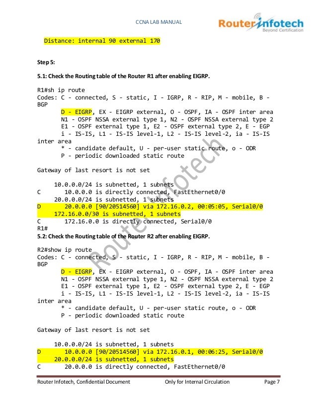 Redistribution OSPF lynda.com