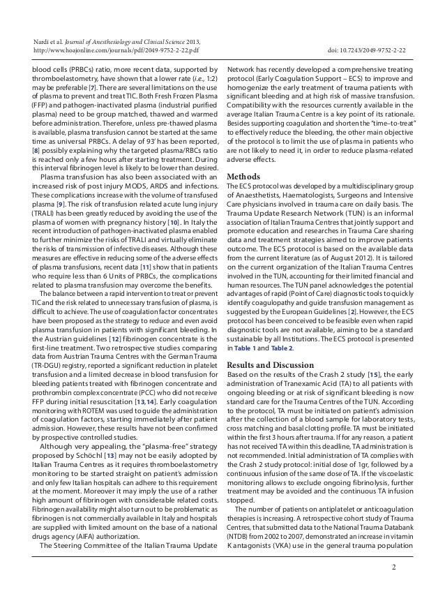 PAEDIATRIC MASSIVE TRANSFUSION PROTOCOL (MTP)