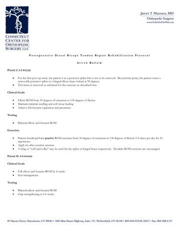 Shoulder Pain Rehabilitation Protocol Rotator Cuff